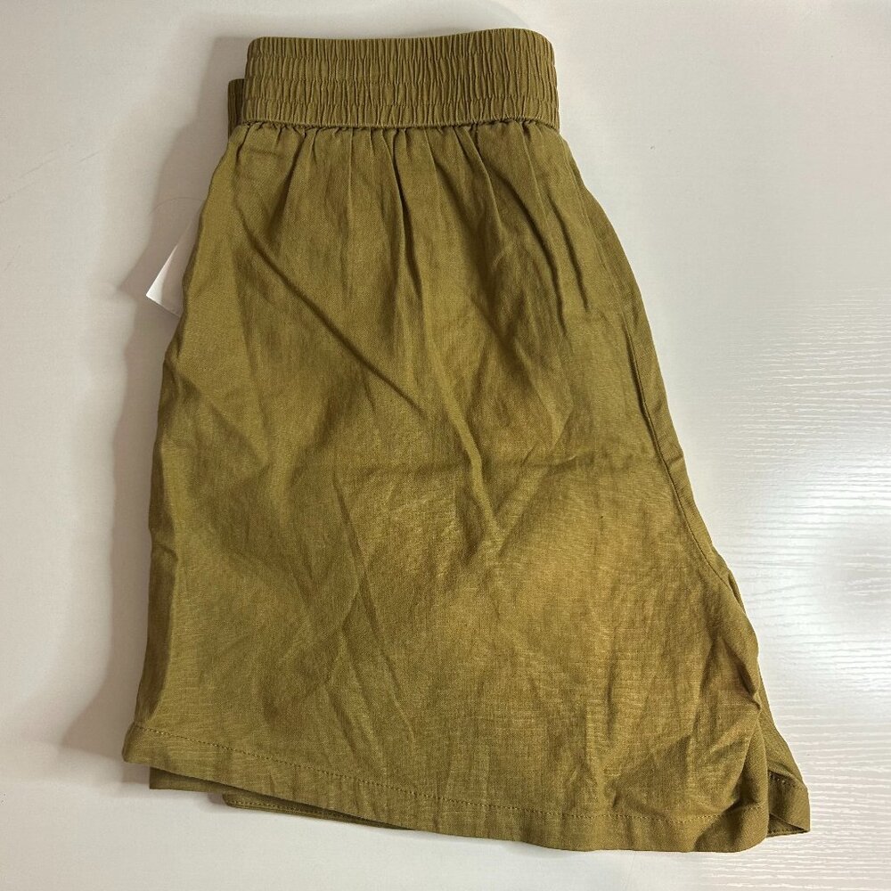 Treasure & Bond Linen Blend Shorts NWT, Tan XS.